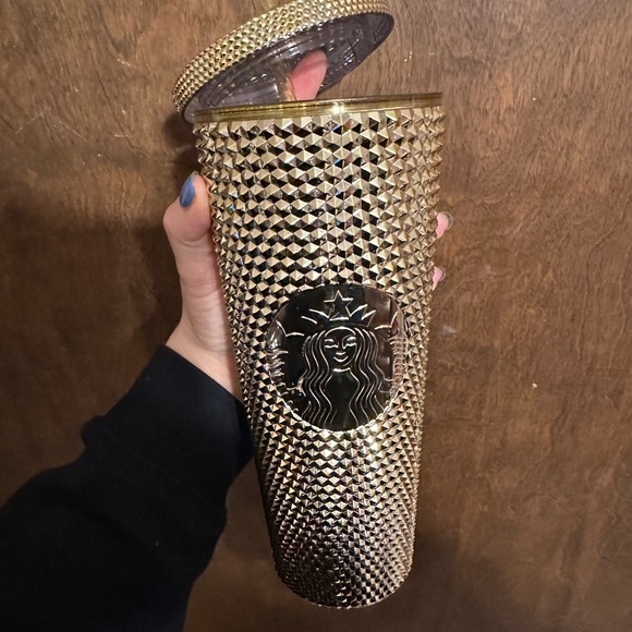 STARBUCKS HOLIDAY 2022 TUMBLER GOLD BLING COLD CUP ✨ - Picture 4 of 5